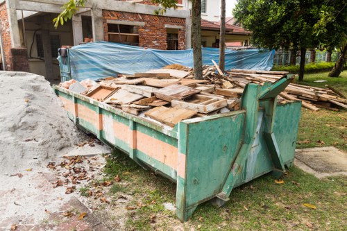 Bed disposal services team at work