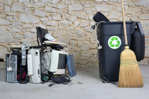 Recycling center in a nearby Stamford Hill area