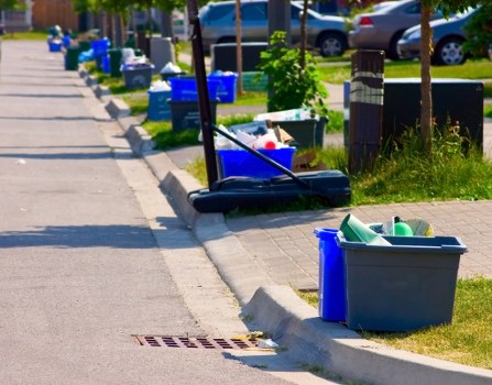 Community recycling event for bed disposal